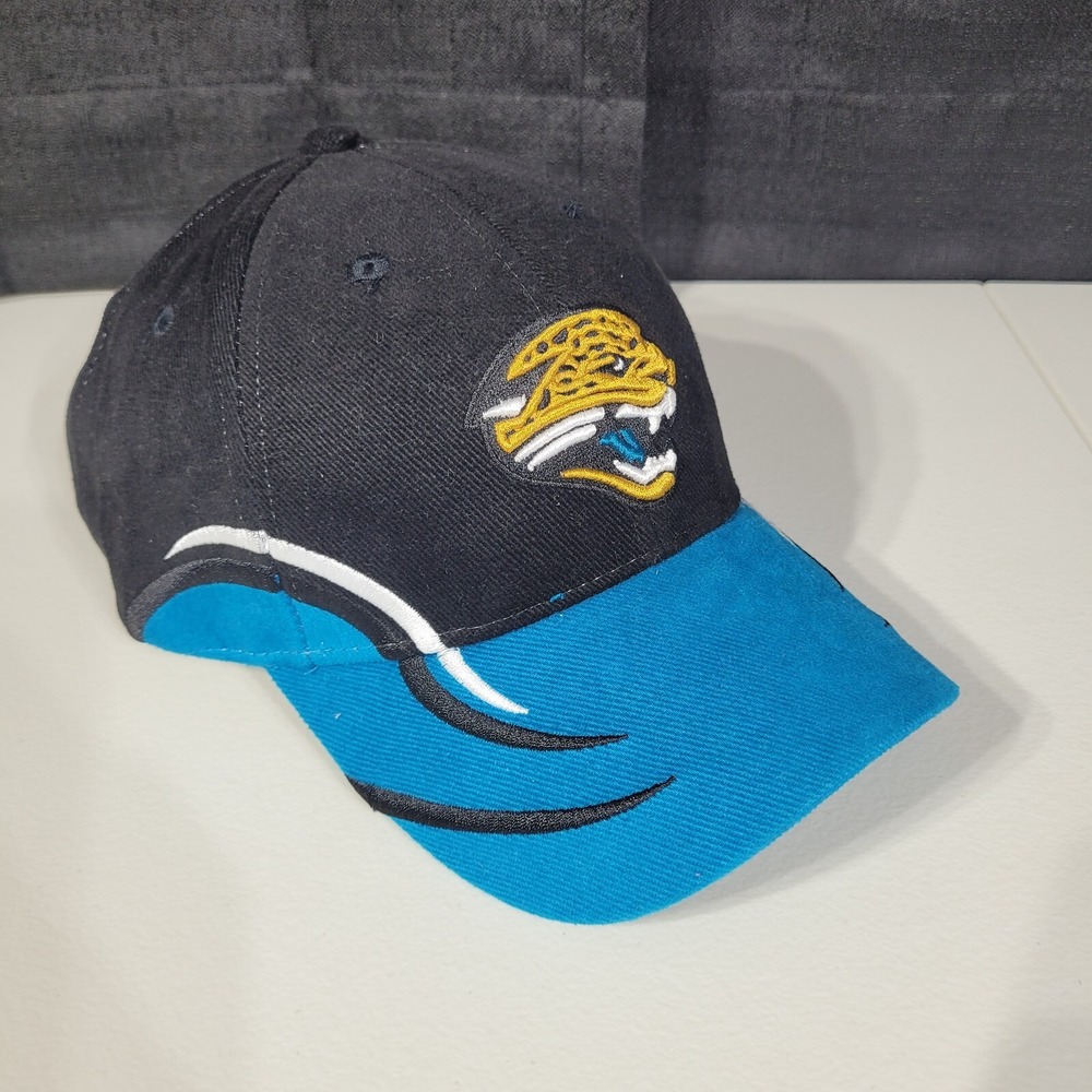 Jacksonville Jaguars Strapback Hat NFL Game Day Black Embroidered Cotton